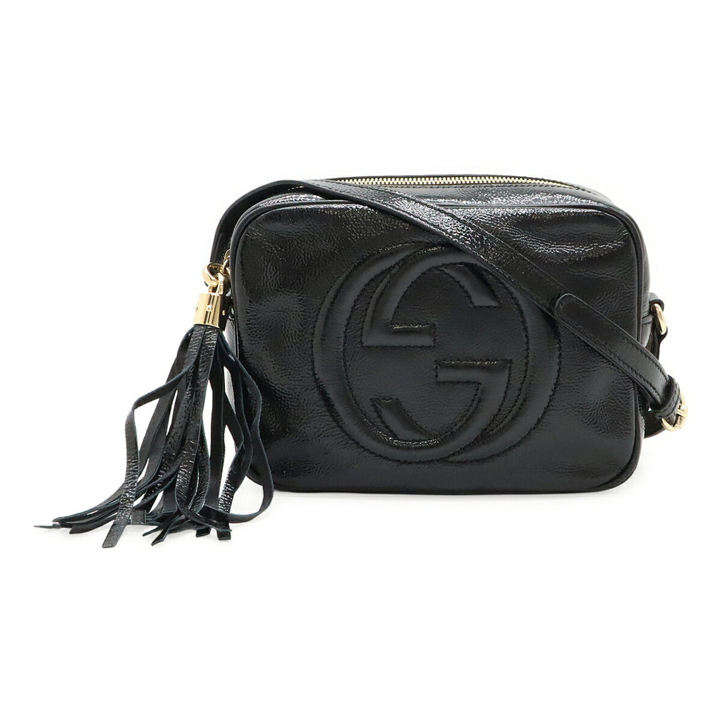 Gucci Soho Small Disco Enamel Leather Shoulder Bag