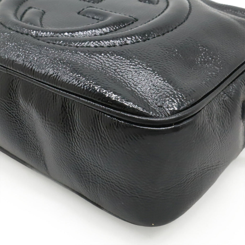 Gucci Soho Small Disco Enamel Leather Shoulder Bag
