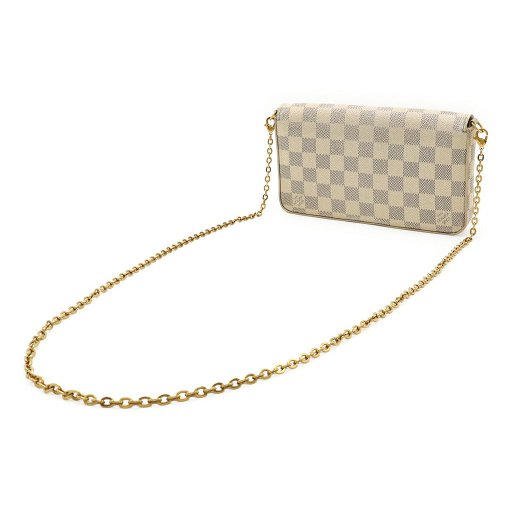 Louis Vuitton Pochette Felicie Damier Azur 2way Shoulder Bag