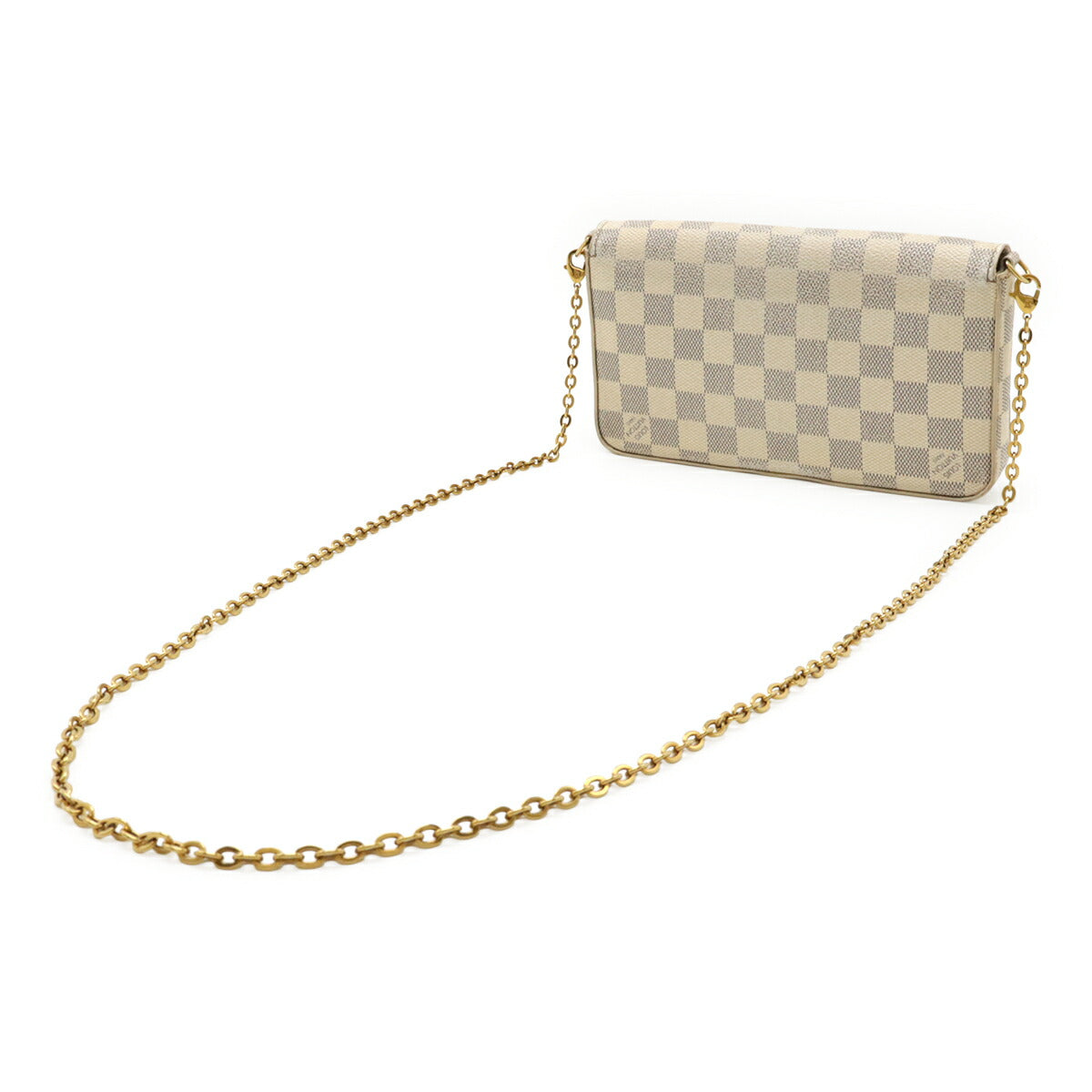 Louis Vuitton Pochette Felicie Damier Azur 2way Shoulder Bag