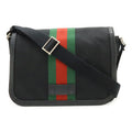 Gucci Web Stripe Nylon Canvas Shoulder Bag
