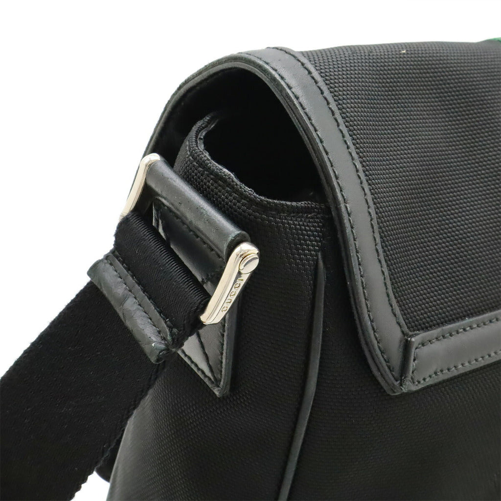 Gucci Web Stripe Nylon Canvas Shoulder Bag