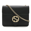 Gucci Interlocking G Leather Shoulder Bag