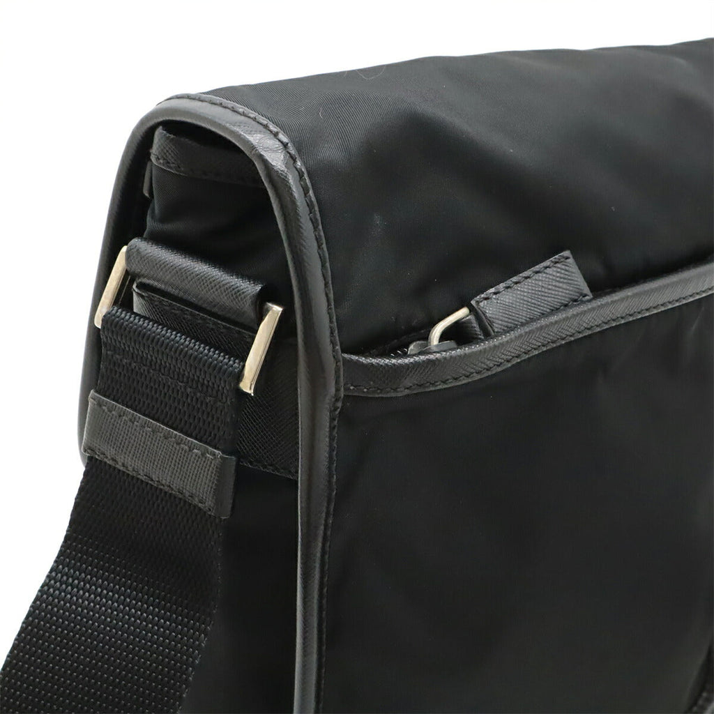 Prada Nylon Leather Shoulder Bag