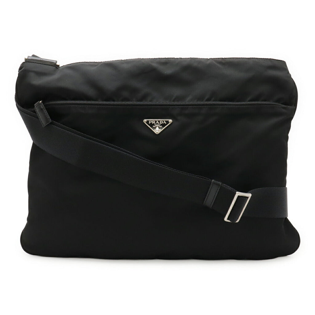 Prada Nylon Leather Shoulder Bag