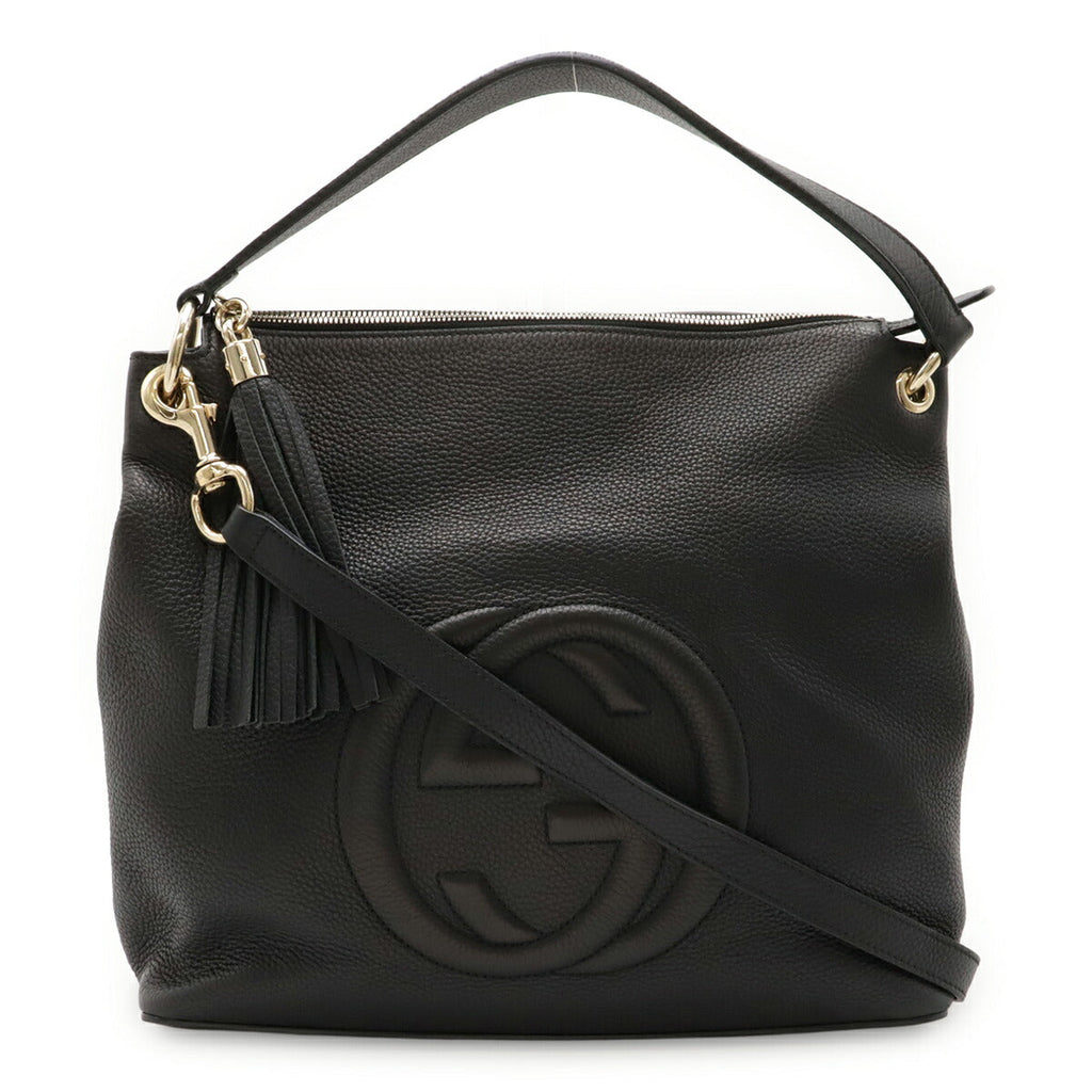 Gucci Soho Interlocking G Leather 2way Shoulder Bag