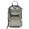 Prada Triangle Logo Nylon Leather Shoulder Bag