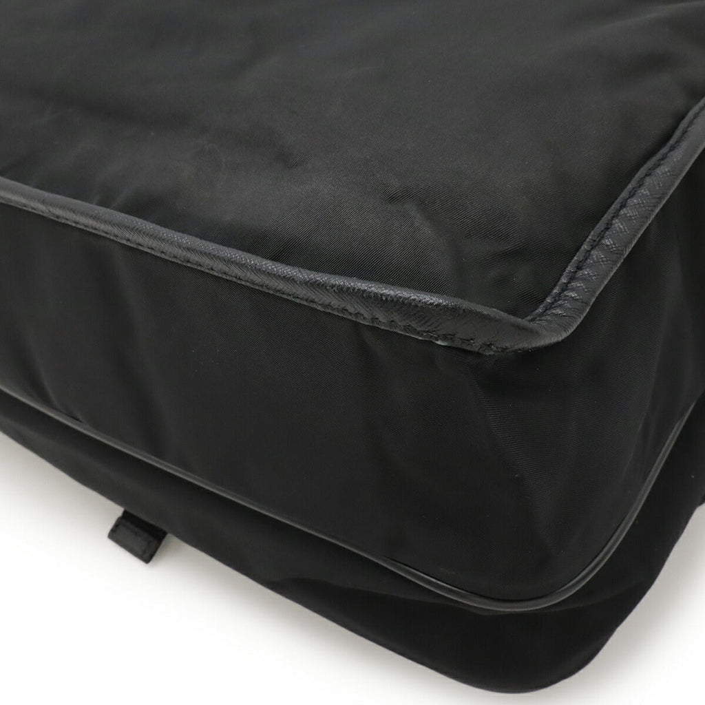 Prada Nylon Leather Shoulder Bag