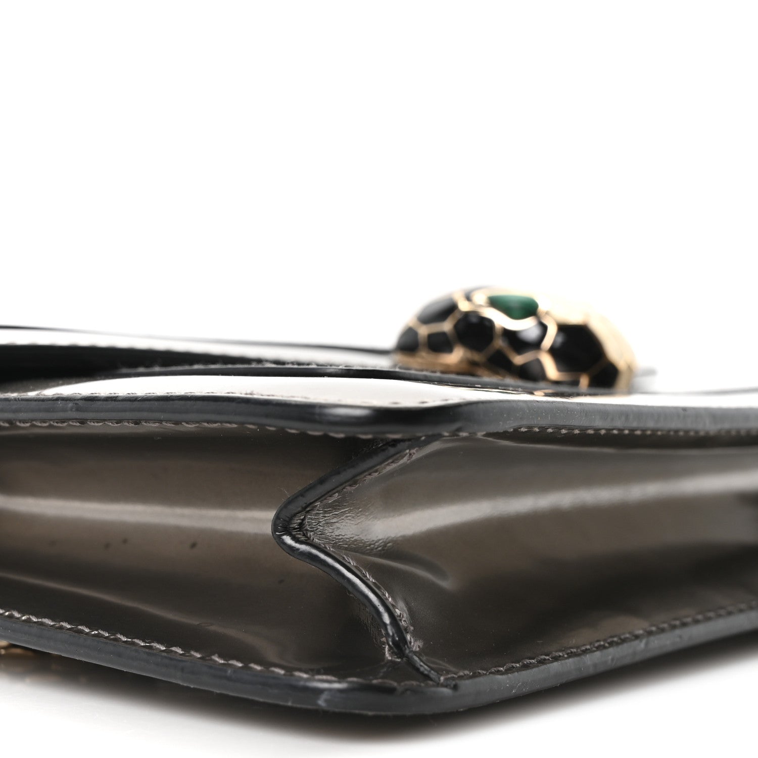 Metallic Serpenti Forever Small Shoulder Bag Silver