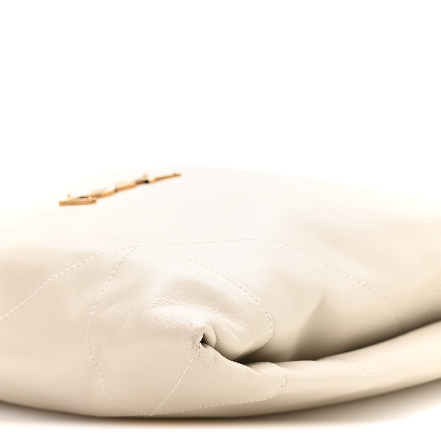 Lambskin Matelasse Monogram Medium Jamie 4.3 Pochon Blanc Vintage
