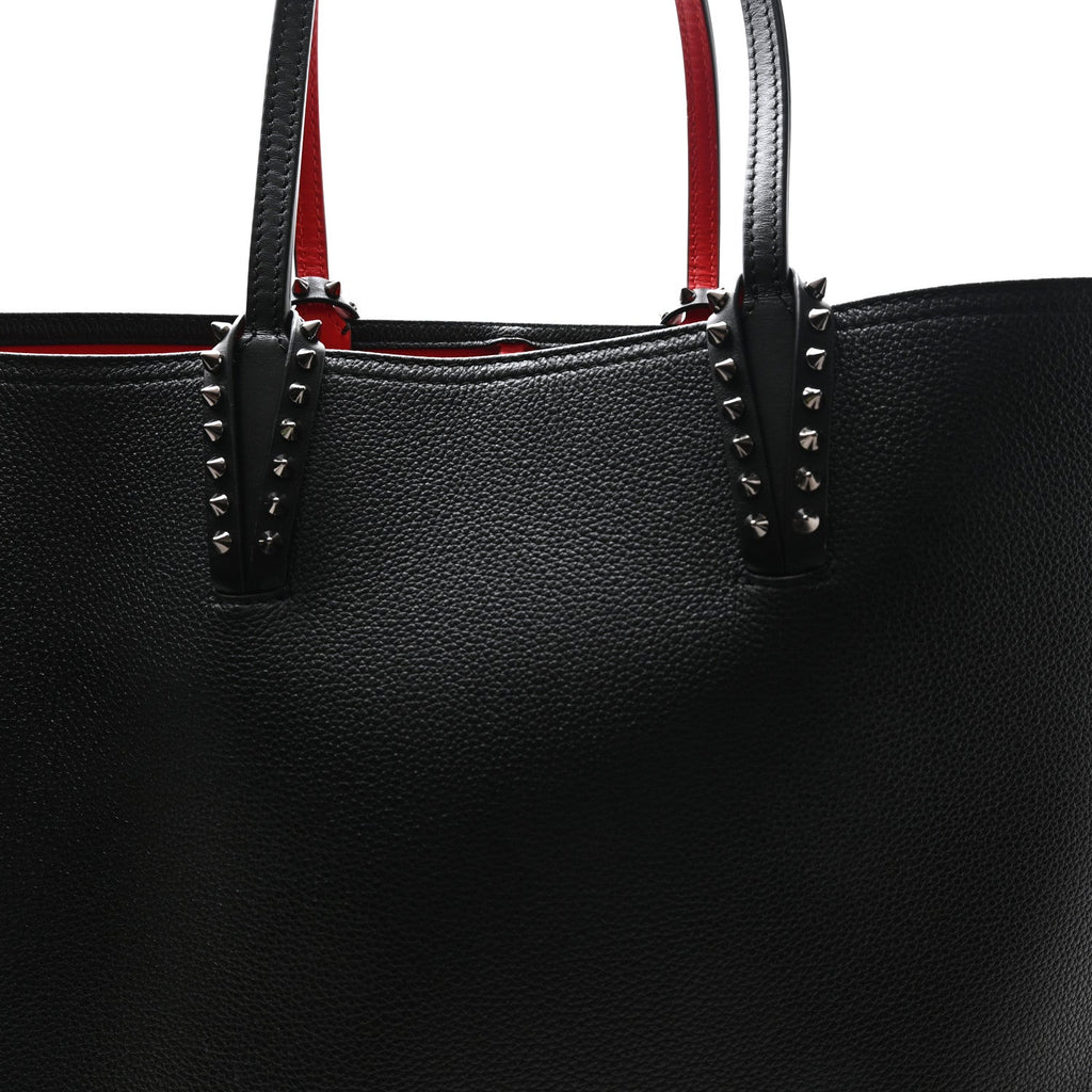 Calfskin Spikes East West Cabata Tote Black