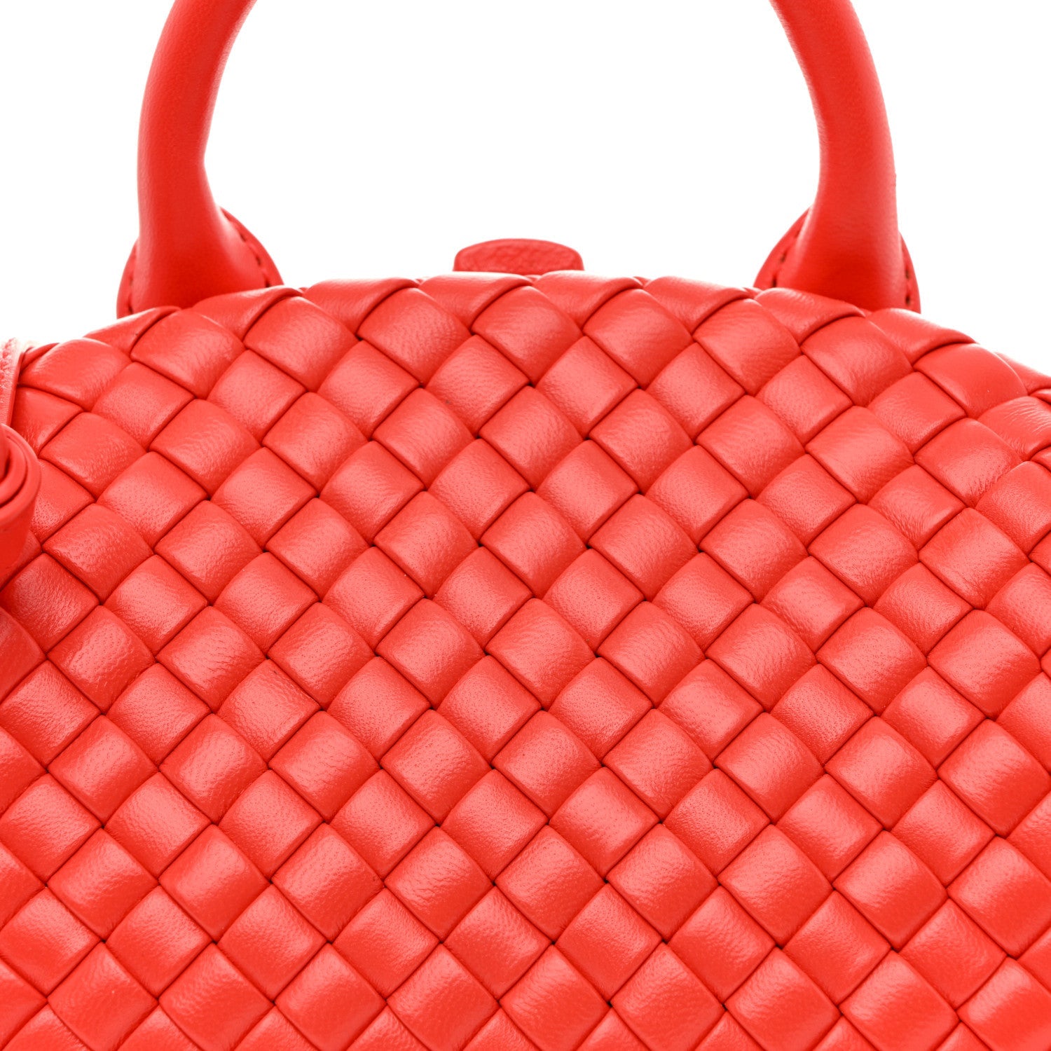 Nappa Intreccio Mini Padded Handle Bag Sunburst
