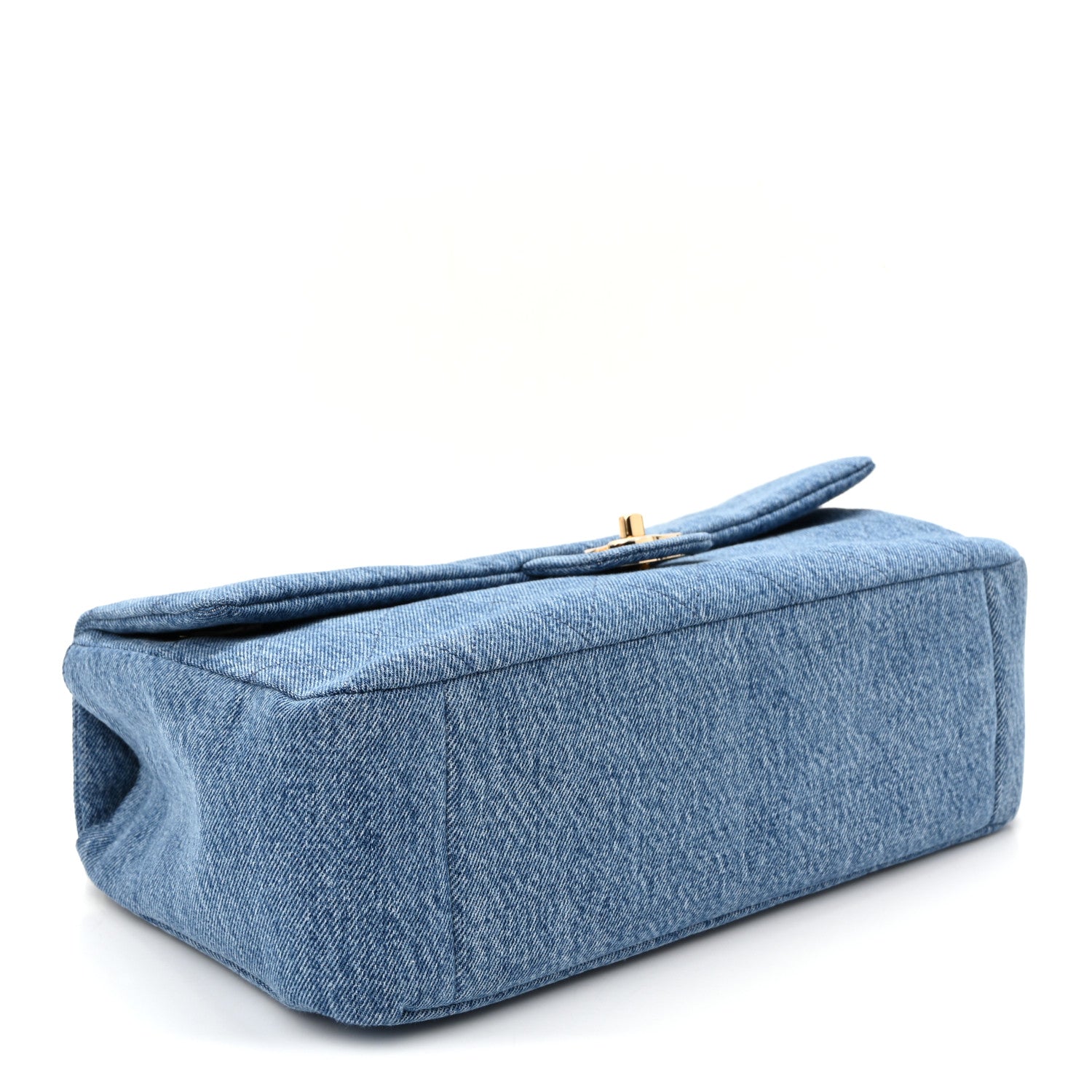 Denim Small Souplissimo Maxi Flap Blue