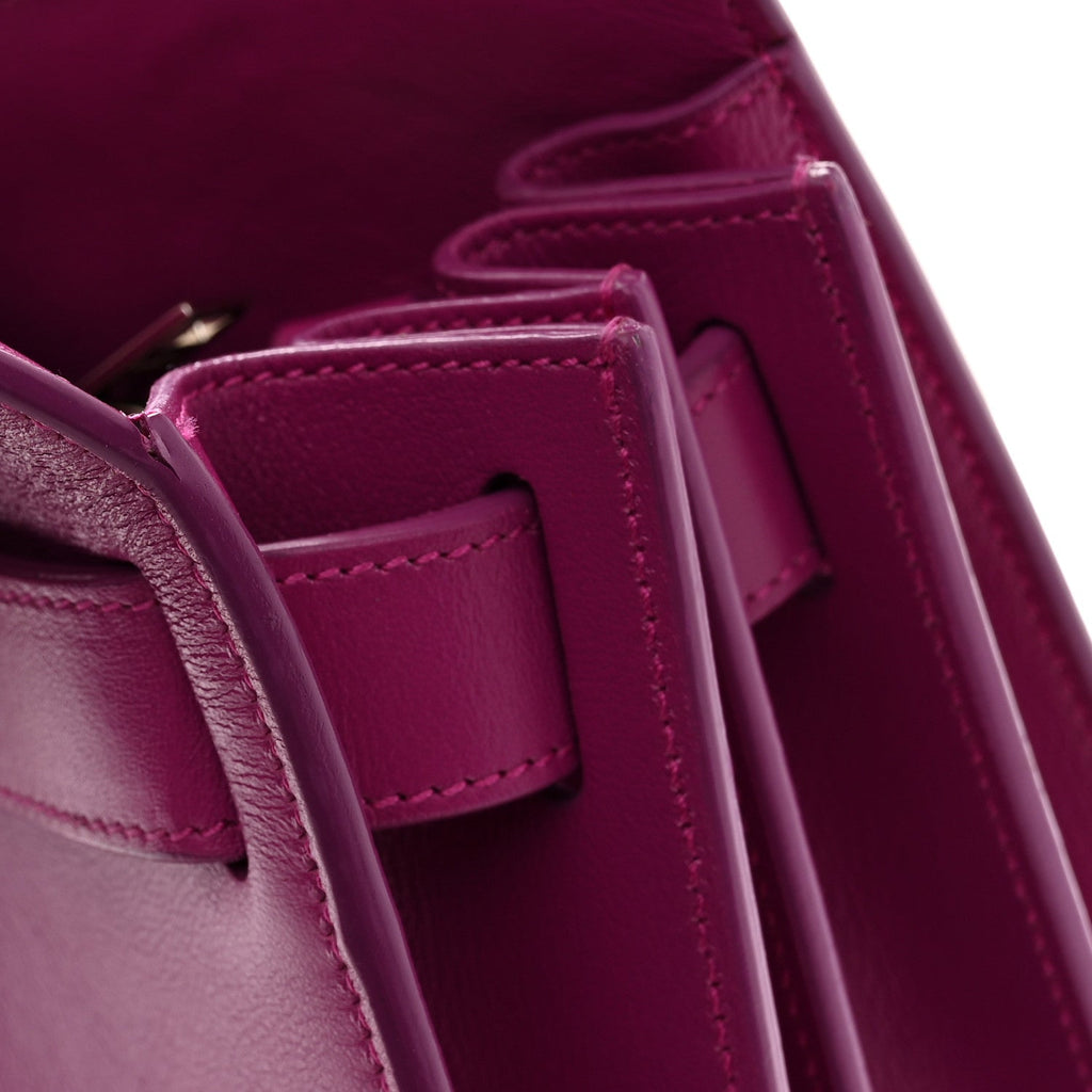 Calfskin Small Sac De Jour Electric Pink