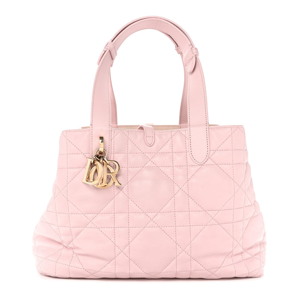 Calfskin Macrocannage Medium Toujours Powder Pink