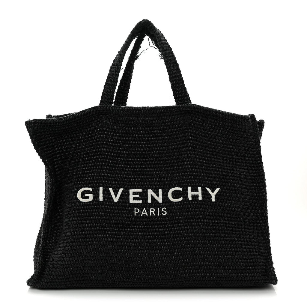 Raffia Medium G Tote Black