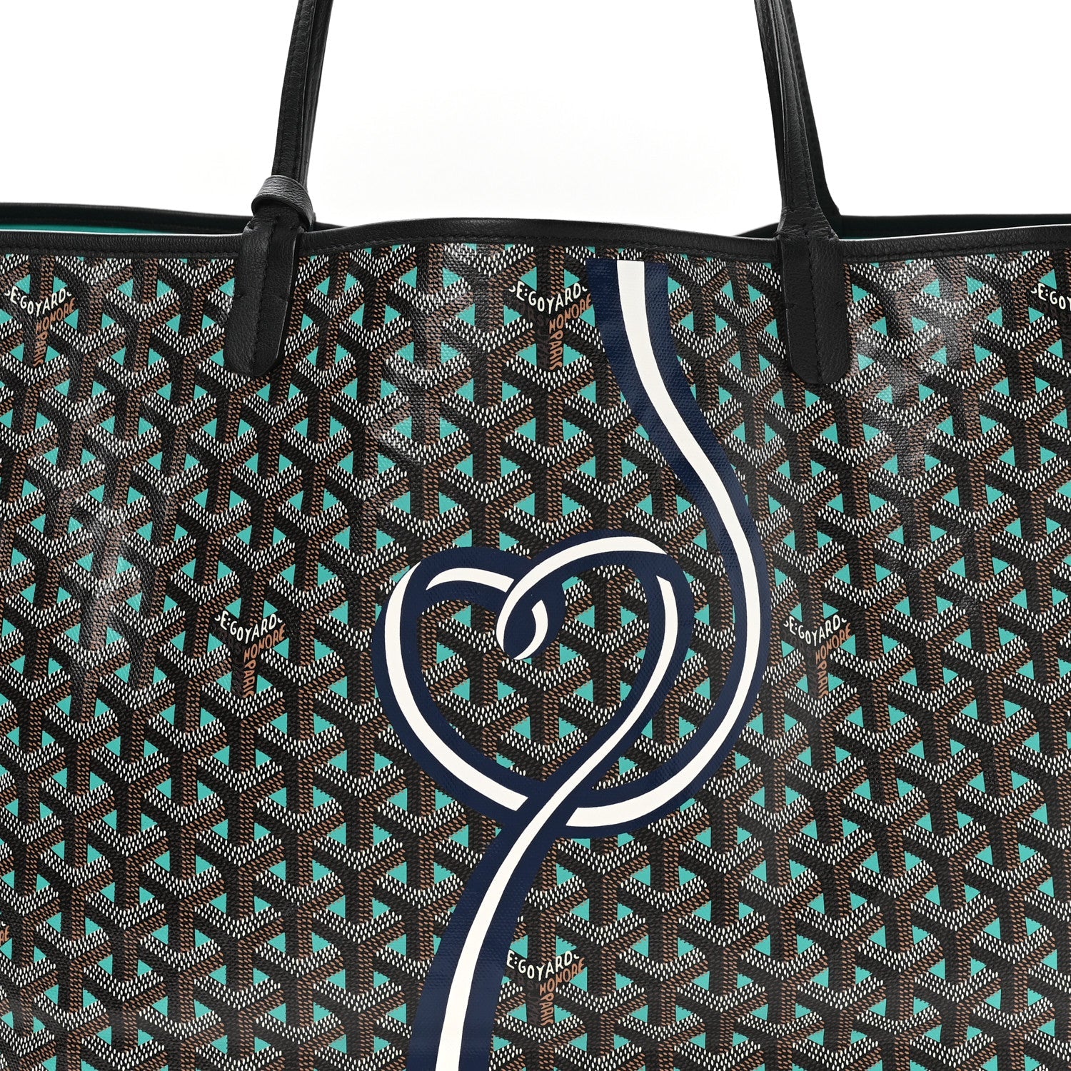 Goyardine Sunflower Reversible Saint Louis Claire Voie GM Black Opaline