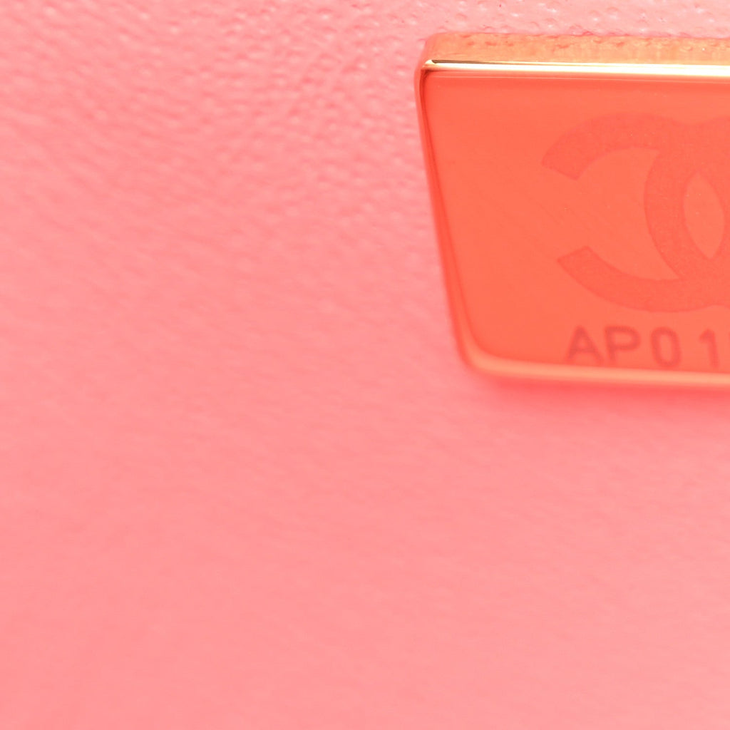 Lambskin Quilted Mini Rectangular Flap Pink