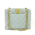 Chanel Quilted Lambskin Leather Tote Bag