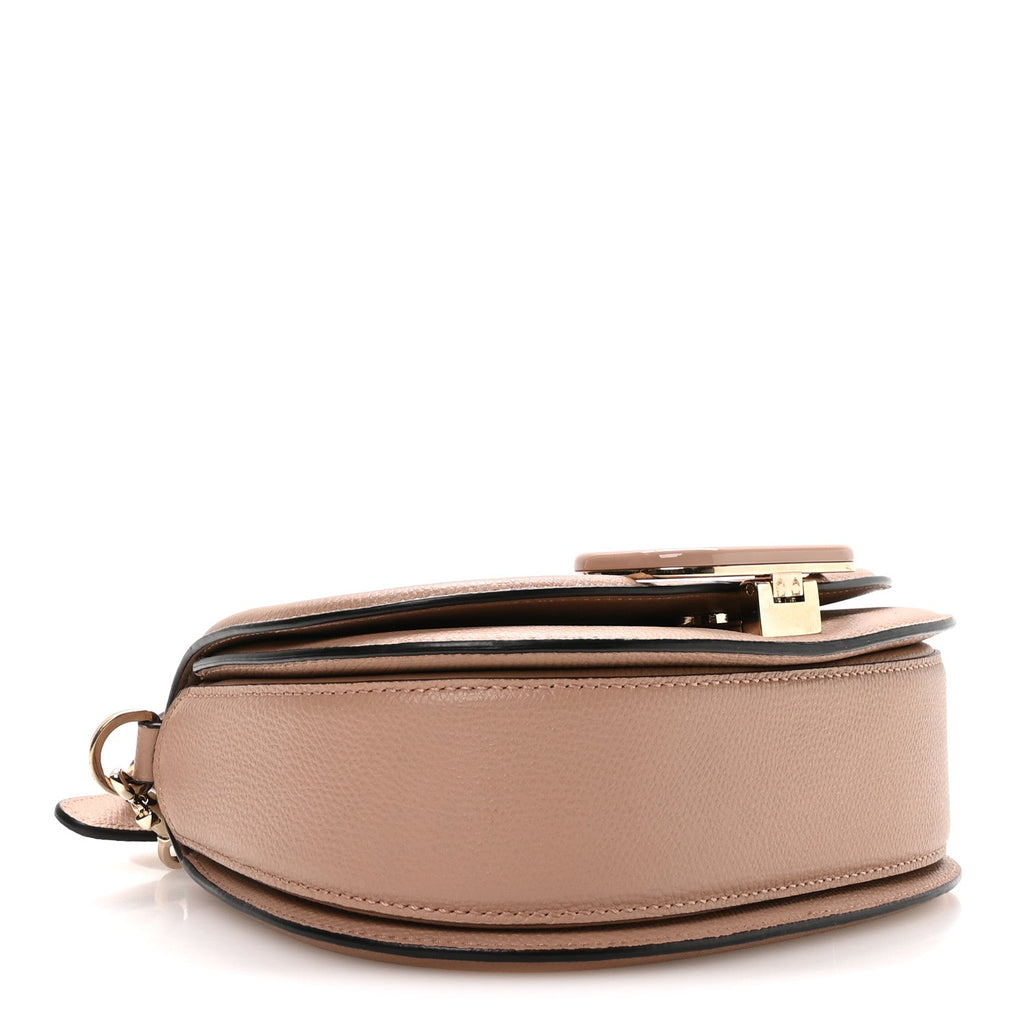 Grainy Calfskin VSling Saddle Bag Rose Cannelle