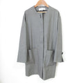 Christian Dior Vintage Wool Mid-length Collarless Jacket Coat