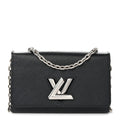 Epi Twist Chain Wallet Black
