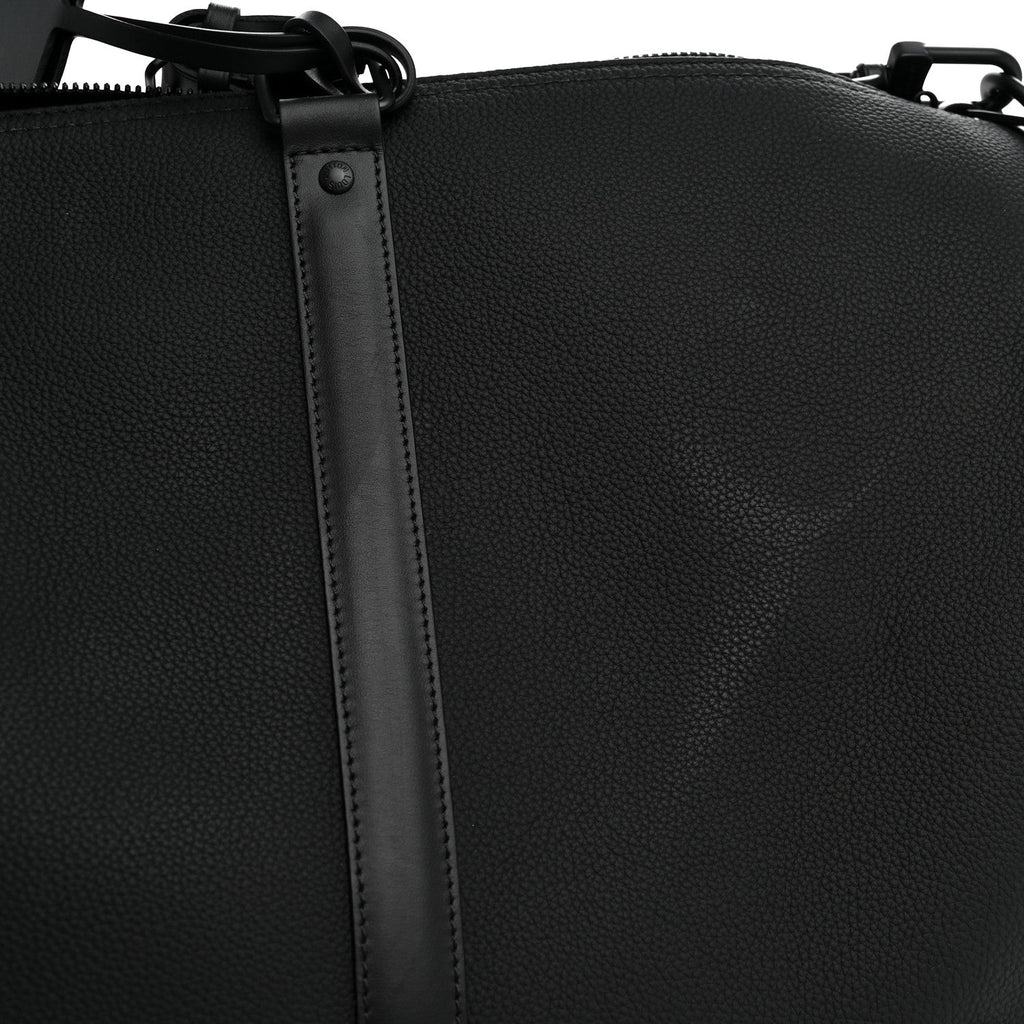 Grained Calfskin Aerogram Keepall Bandouliere 50 Black