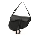 Ultra Matte Calfskin Saddle Bag Black