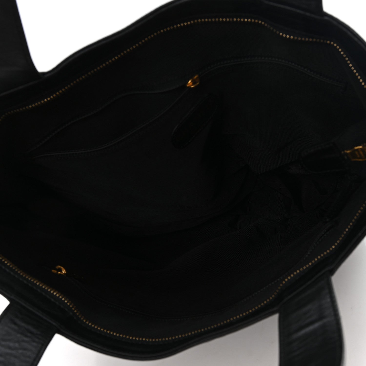 Lambskin CC Embossed Tote Black