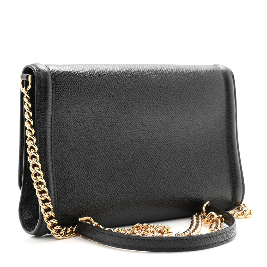 Hammered Calfskin Vara Bow Mini Bag Black