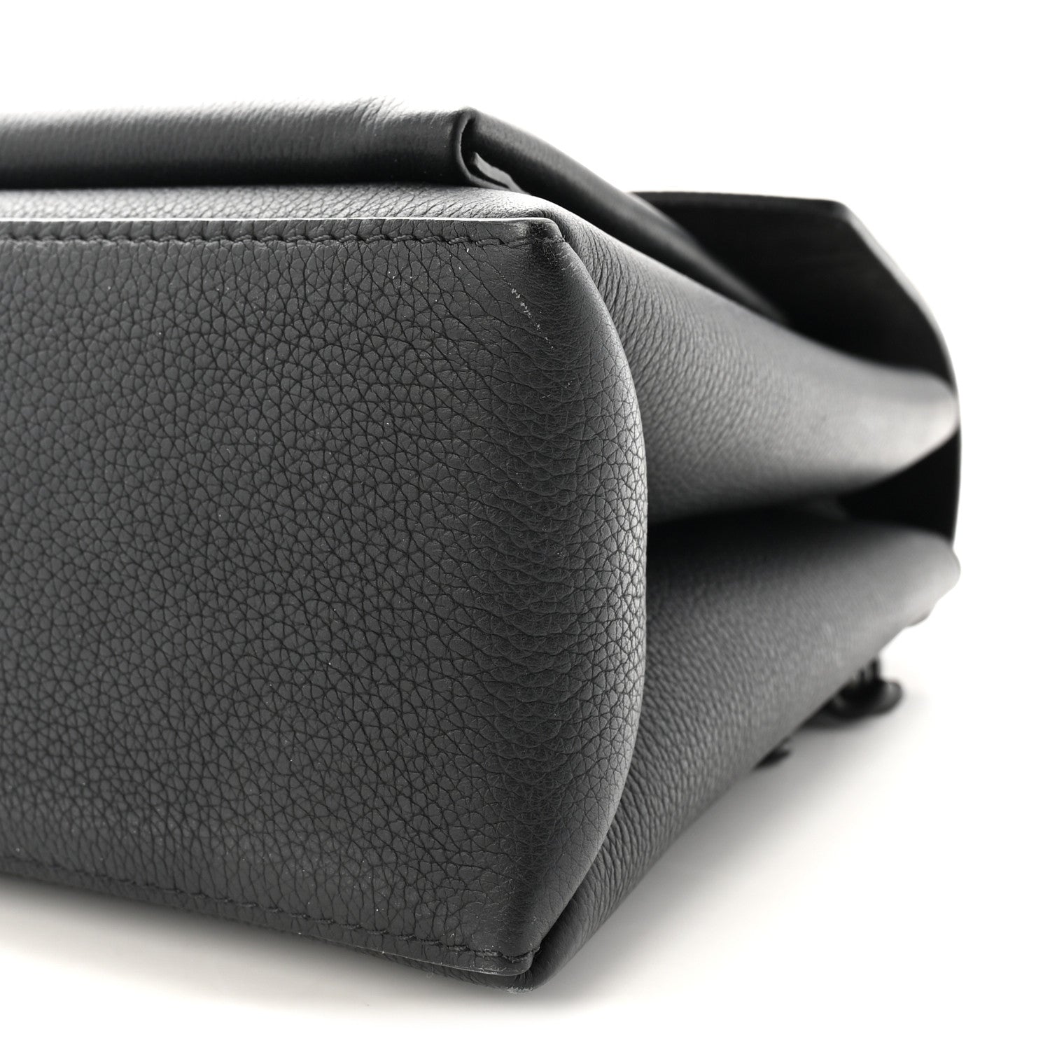 Soft Calfskin My Lockme Top Handle Black