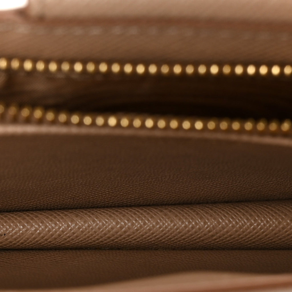Saffiano Metal Phone Wristlet Crossbody Wallet Cammeo