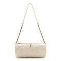 Lambskin Monogram Mini Sade Tube Bag Crema Soft