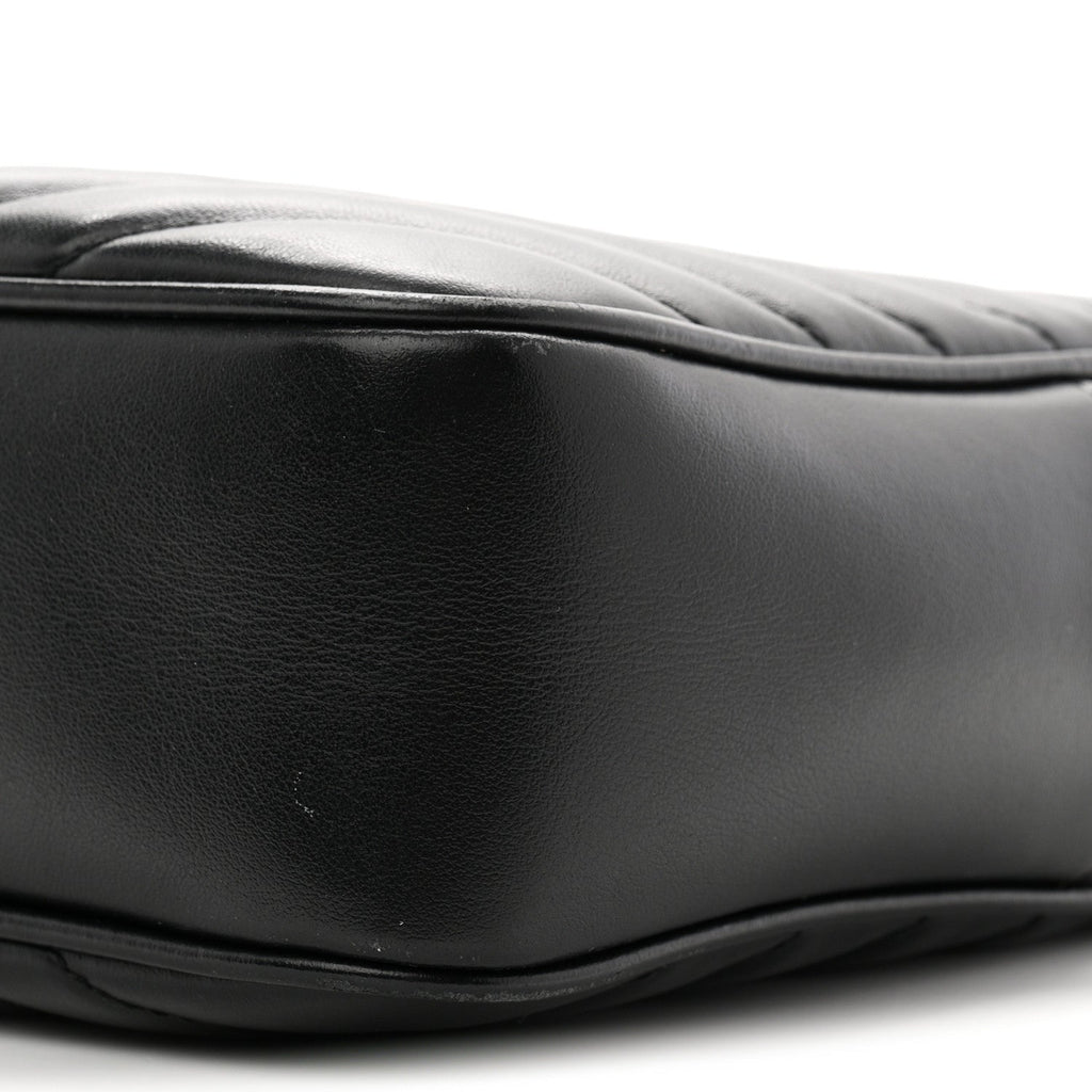 Calfskin Matelasse Monogram Monochrome Lou Camera Bag Black