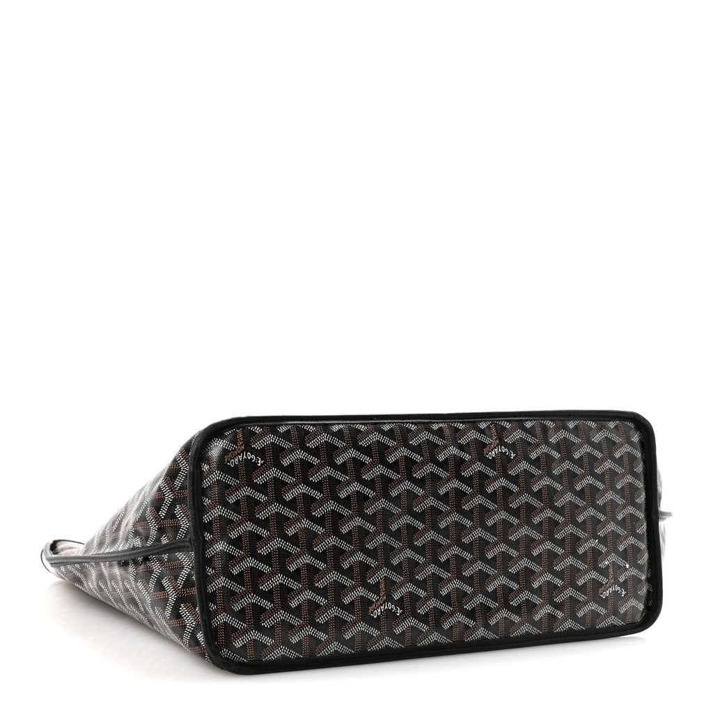 Goyardine Reversible Anjou PM Black Black