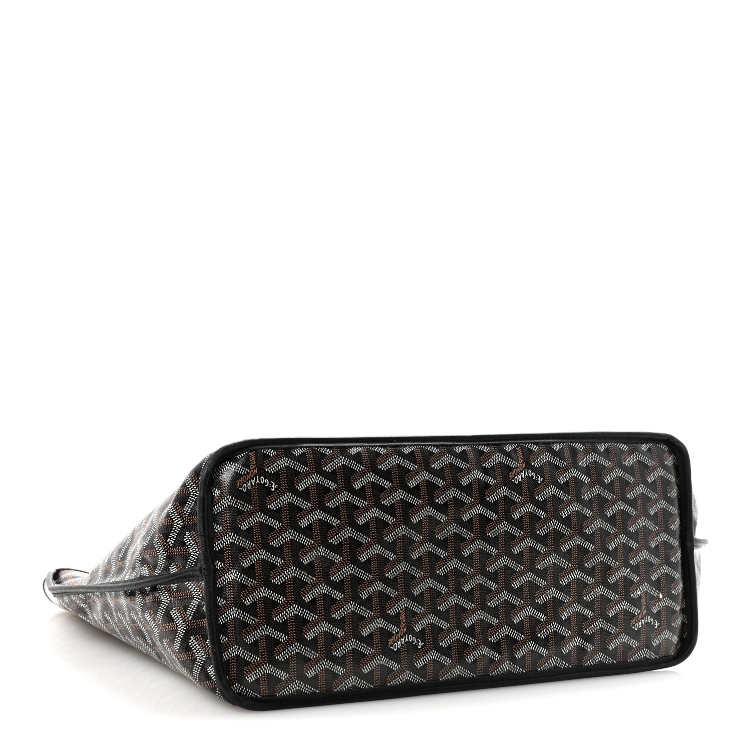Goyardine Reversible Anjou PM Black Black