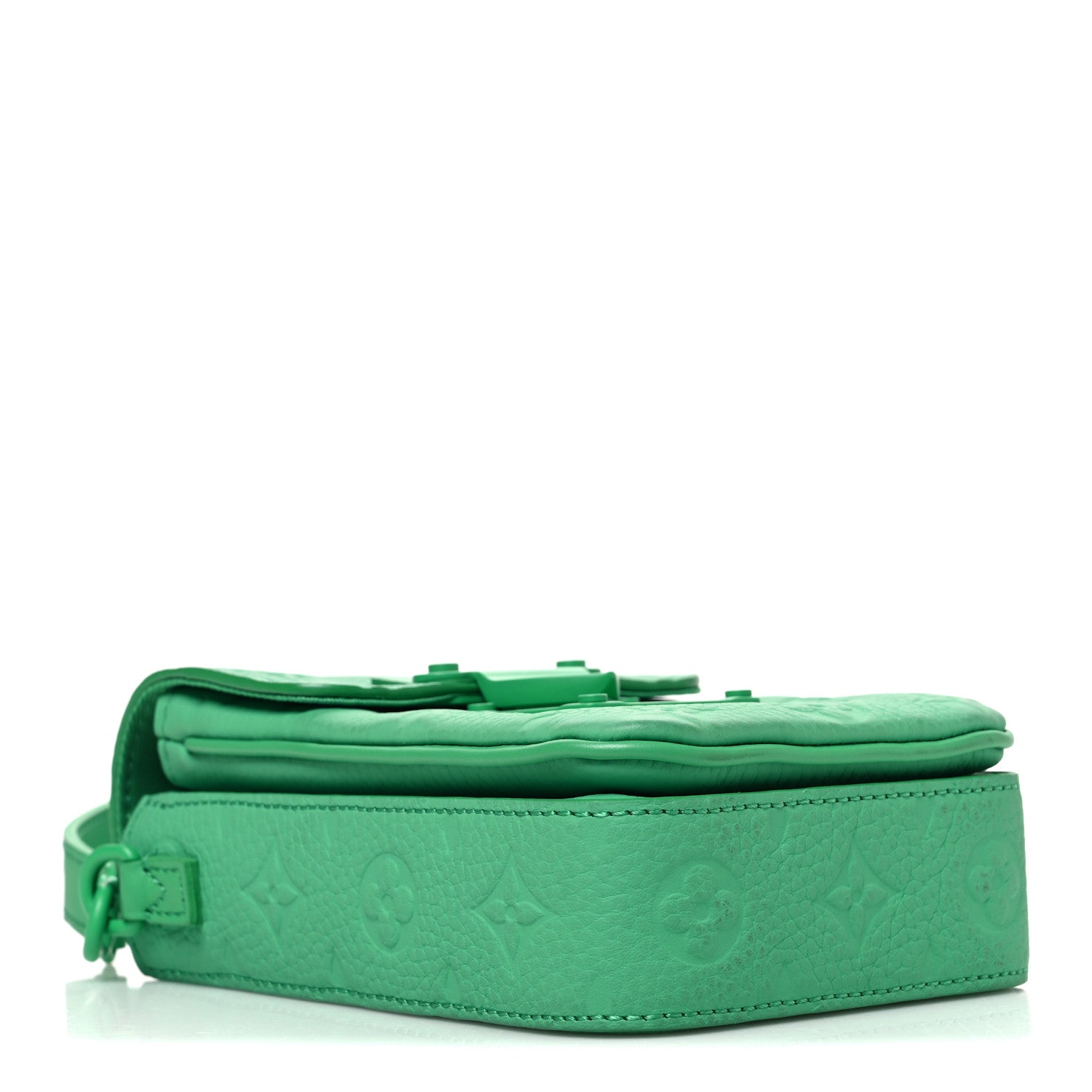 Taurillon Monogram S Lock Wearable Wallet Minty Green