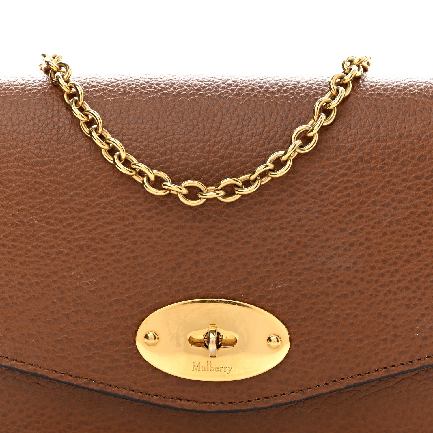 Small Classic Grain Calfskin Small Darley Oak