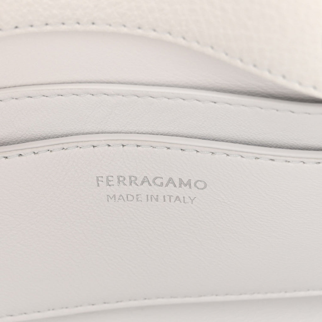 Calfskin Small Hug Pouch White