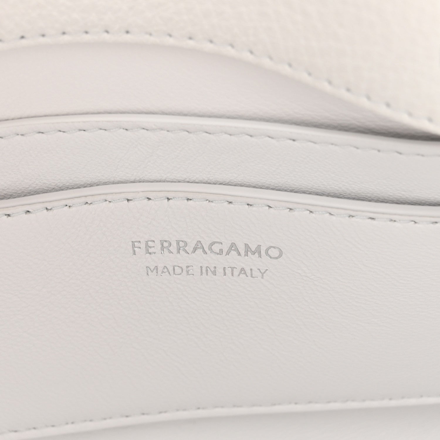 Calfskin Small Hug Pouch White