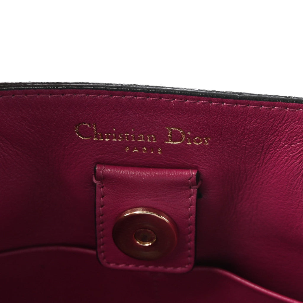 Bullcalf Medium Diorissimo Tote Black Rose Indien