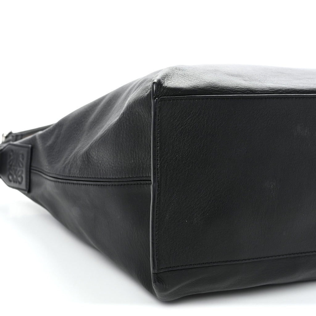 Supple Smooth Calfskin Jacquard Medium Cubi Crossbody Bag Black