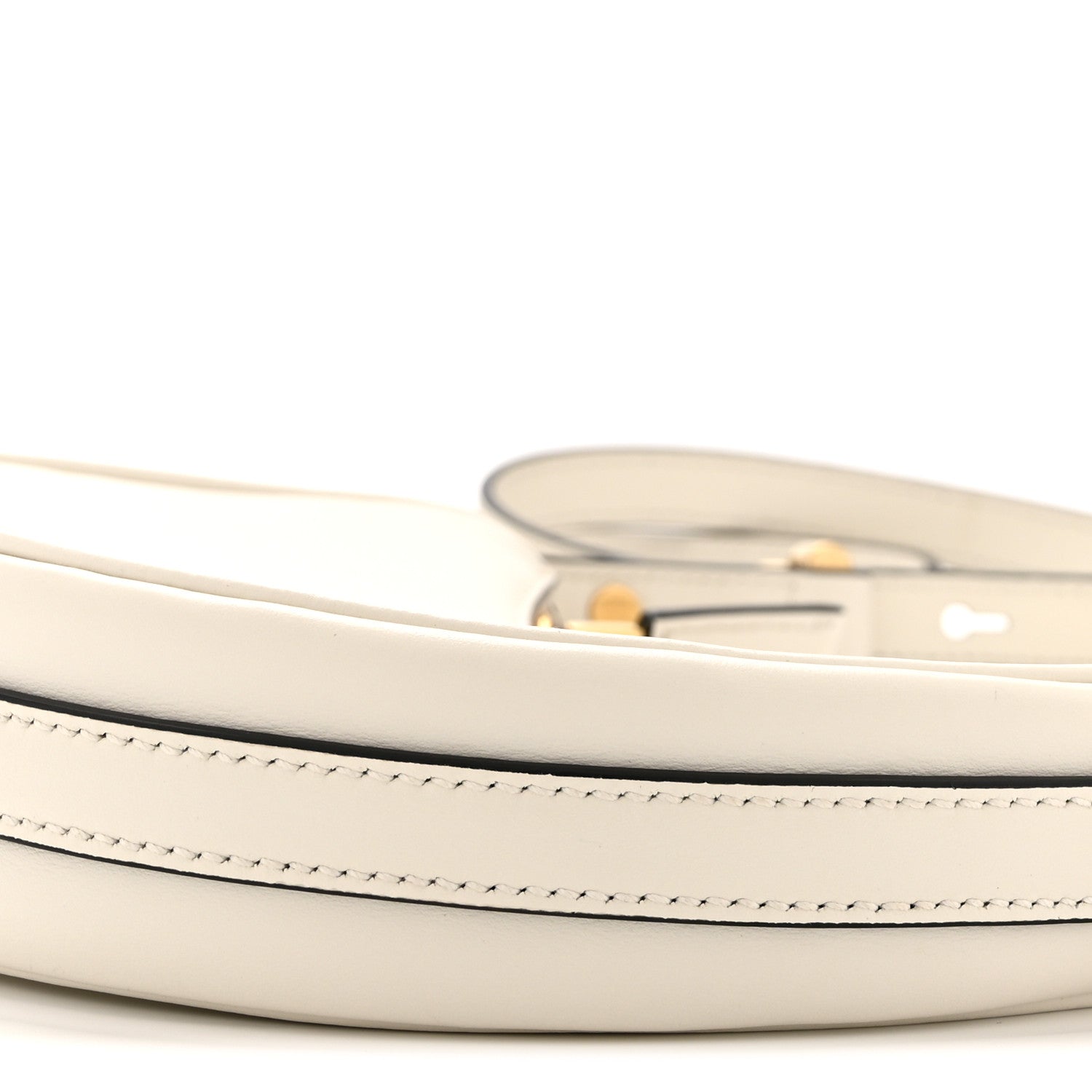 Soft Calfskin Mini Arque Shoulder Bag White