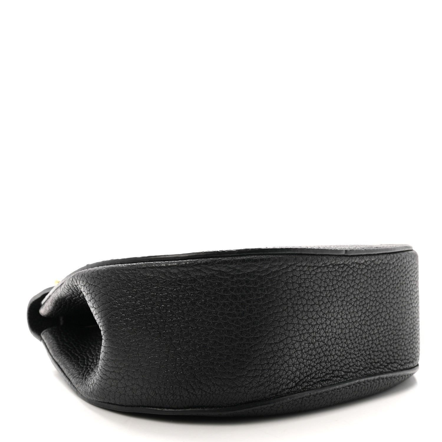 Grained Lambskin Drew Shoulder Bag Black