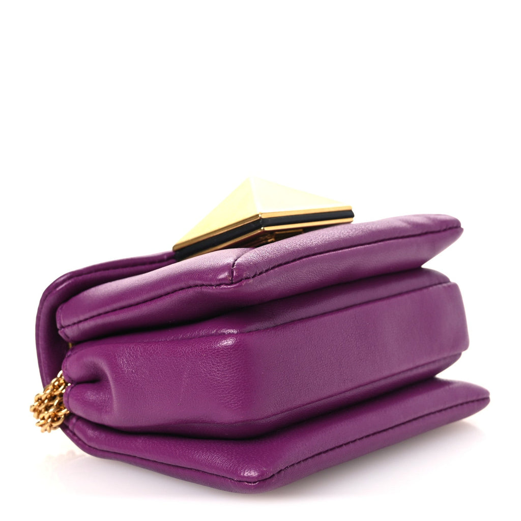 Nappa Micro One Stud Chain Bag Prune
