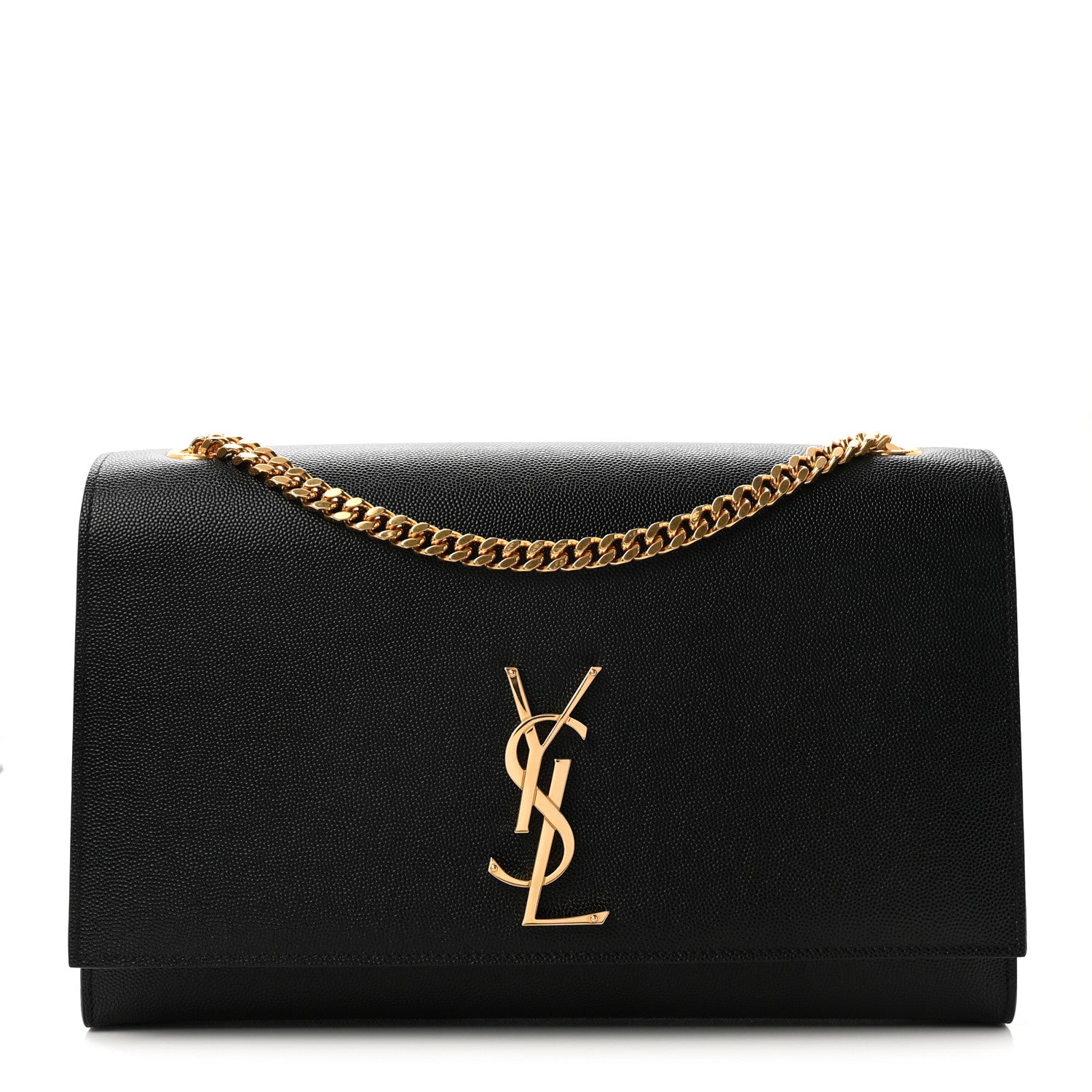 Grain De Poudre Large Classic Monogram Kate Satchel Black