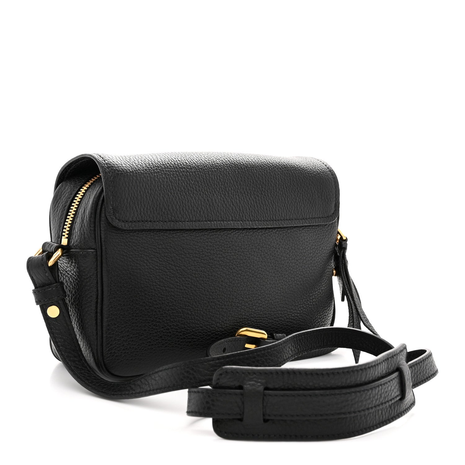 Vitello Phenix Crossbody Bag Black