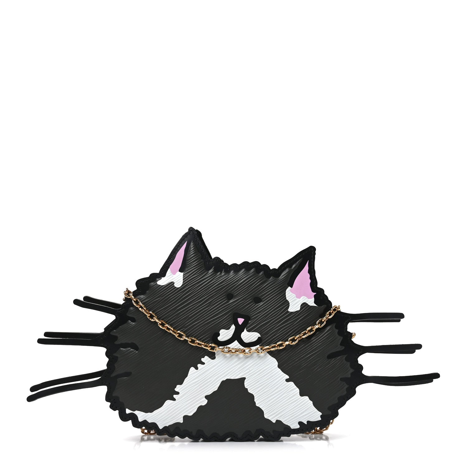 Epi Grace Coddington Catogram Chain Pochette Black