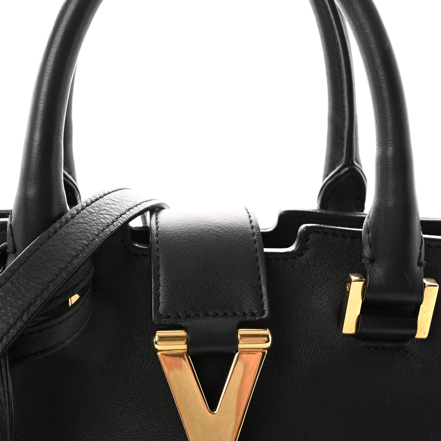 Calfskin Small Classic Y Cabas Black