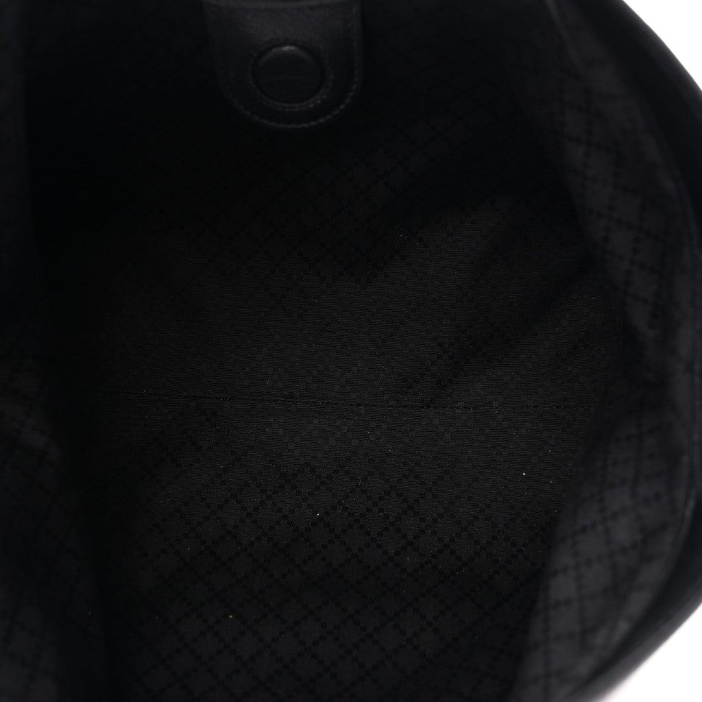 Denim GG Monogram Web Small Giglio Tote Black